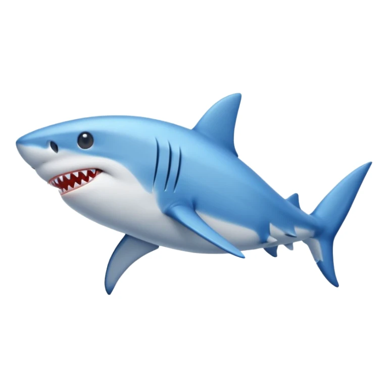 Shark with legs wearing blue shoes sticker