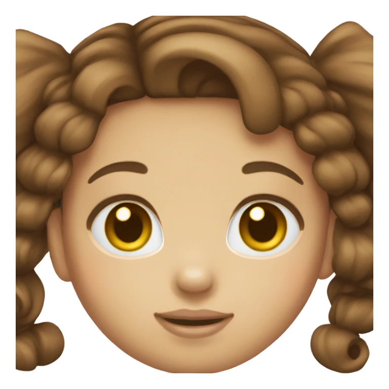 Girl that is hello kitty brown hair  sticker