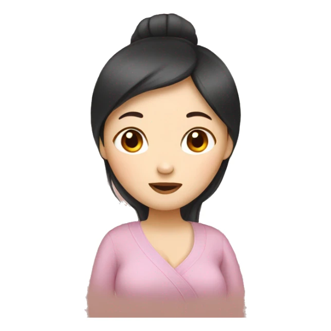 Pregnant Chinese women sticker