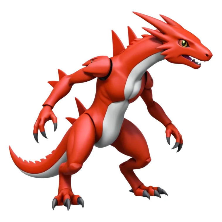 Heliolisk-Guilmon-Sergal-Cyclizar-Genesect-Pokémon, full body sticker