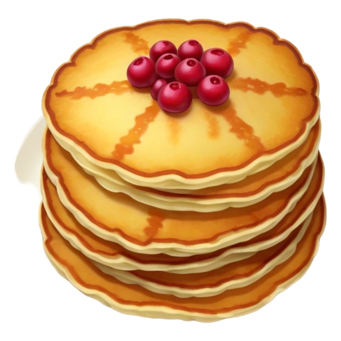 Potato pancakes with lingonberries  sticker