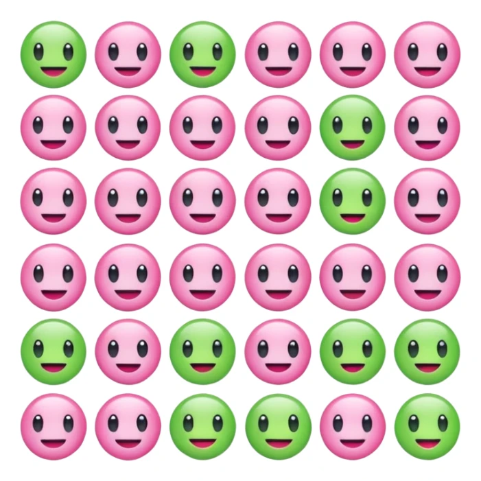 Crea una mezcla de este💚y de este😘 sticker