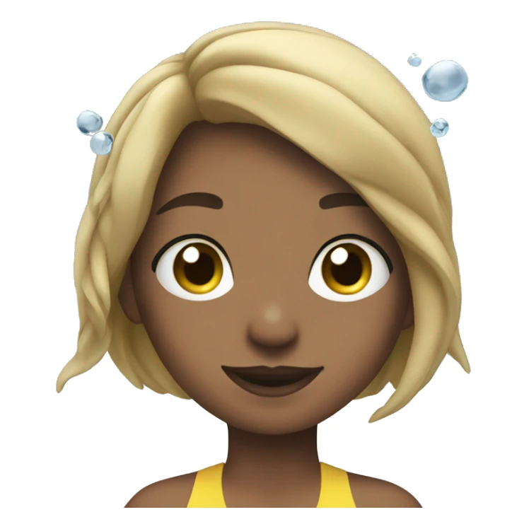 Girl swim freestyle in the water  sticker