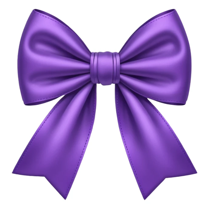 Purple bow  sticker