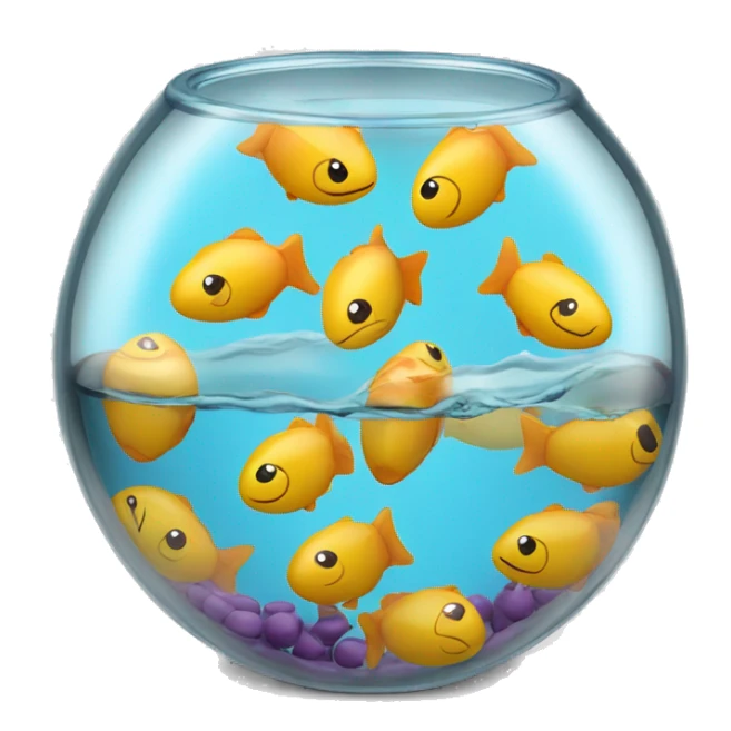 chapsticks in fish bowl  sticker
