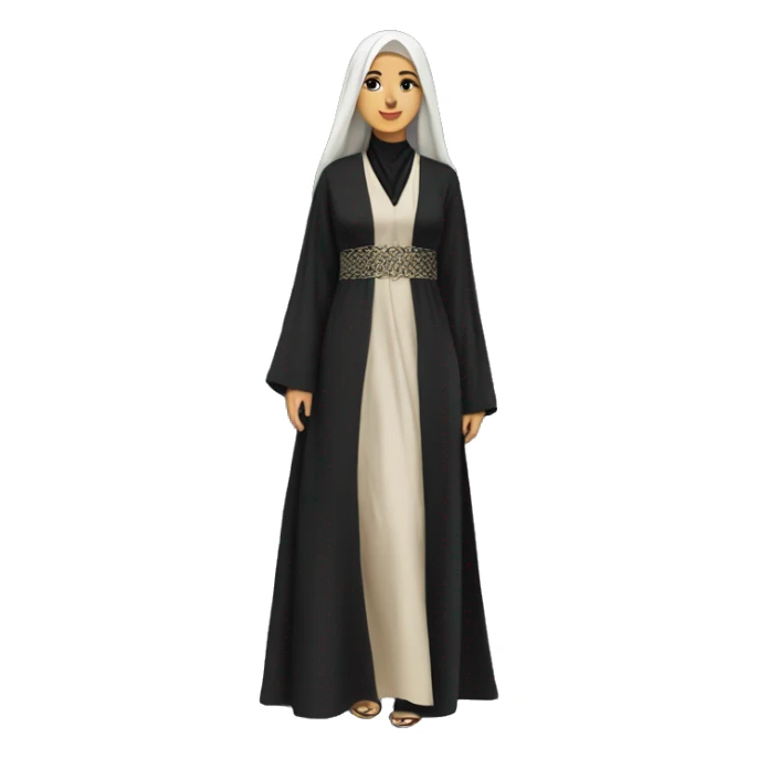 Saudi women dress abaya sticker