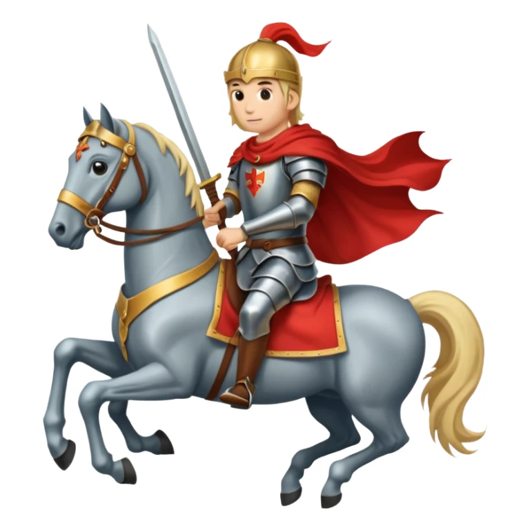 Brave horse, brave knight sticker