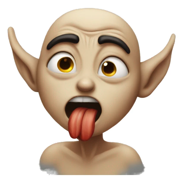 Angry fae blowing a kiss sticker