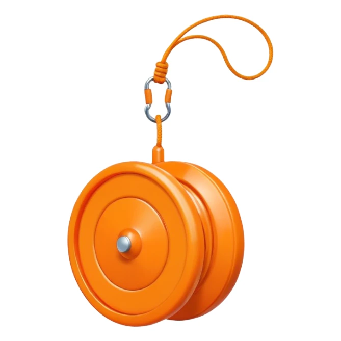 Orange yo-yo sticker