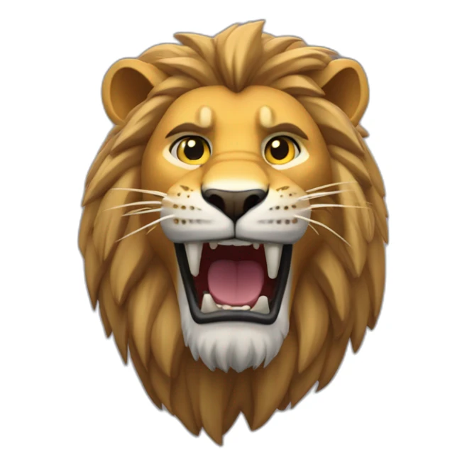 Un lion qui joue à fornite sticker