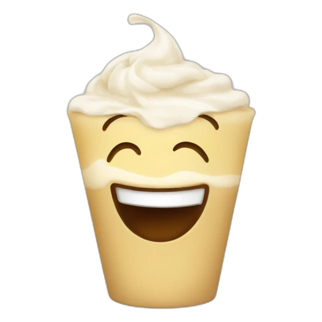 Crema + feliz sticker