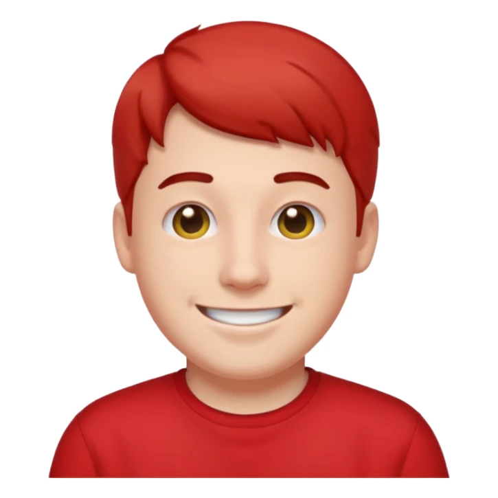 Make a emojis of mr beast face same to same real face  sticker