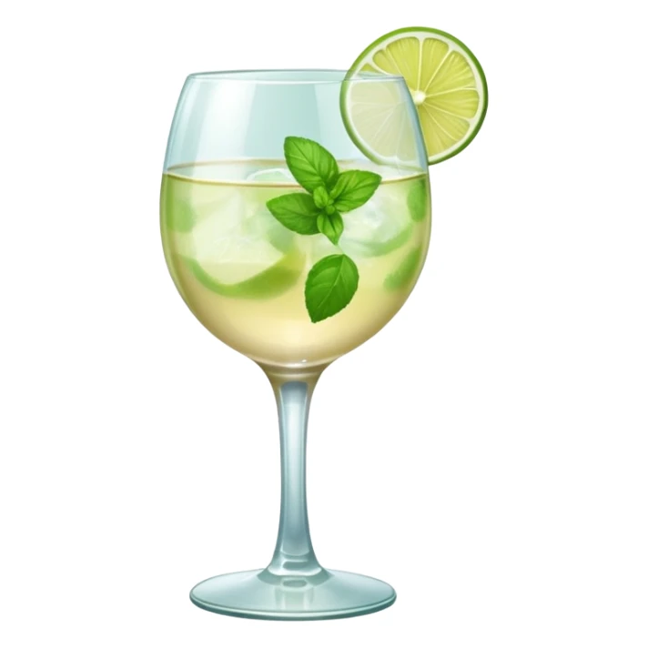 the hugo drink in the same glass as wine or aperol spritz sticker