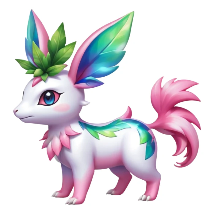 Shiny Exotic Sylveon-Shaymin-Ivysaur-Meganium-Hybrid-Creature sticker