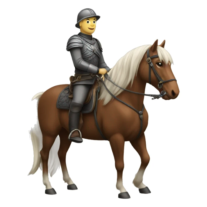 Halland sur un cheval sticker