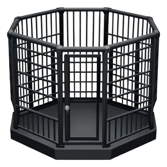 Crea un emoji de una jaula de ufc osea de un octagono de ufc sticker