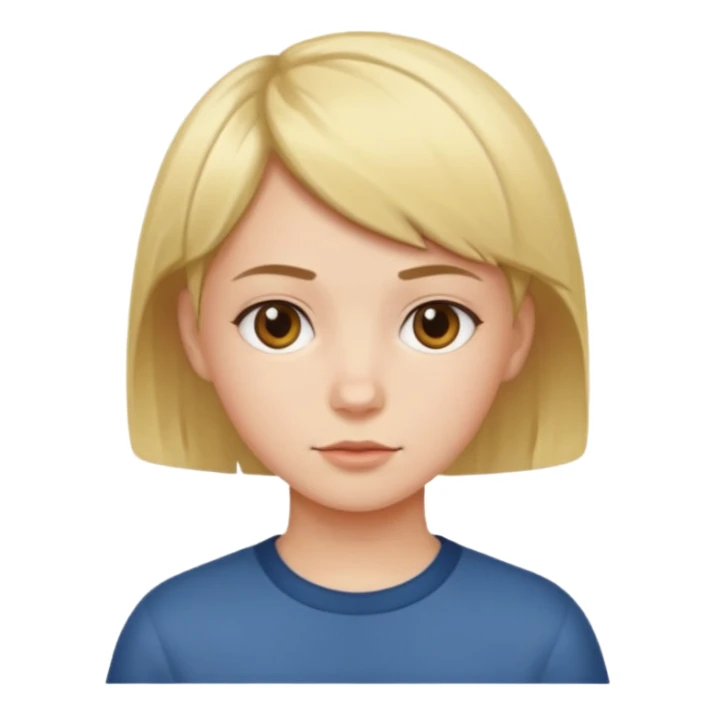 girl with boy cut sticker