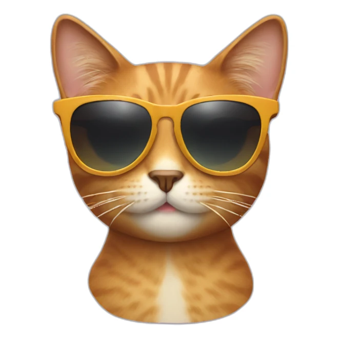 sunglasses cat sticker