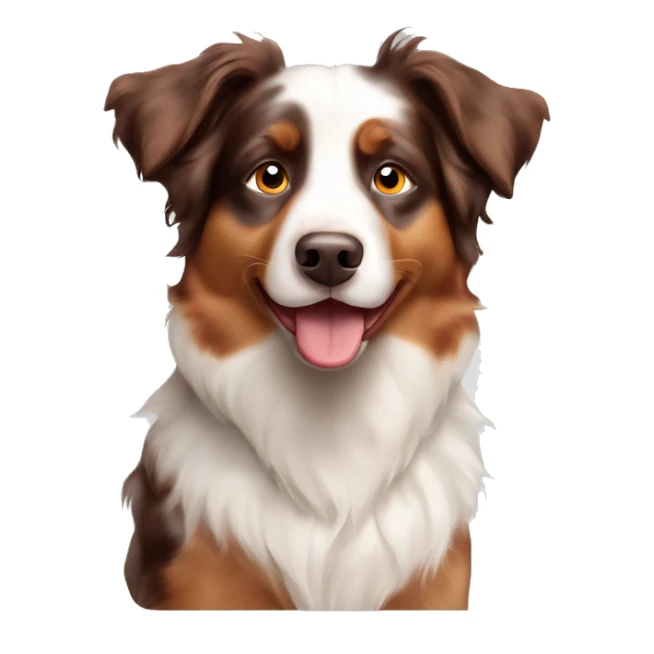 Cute dog Australian shepherd red Merle  sticker
