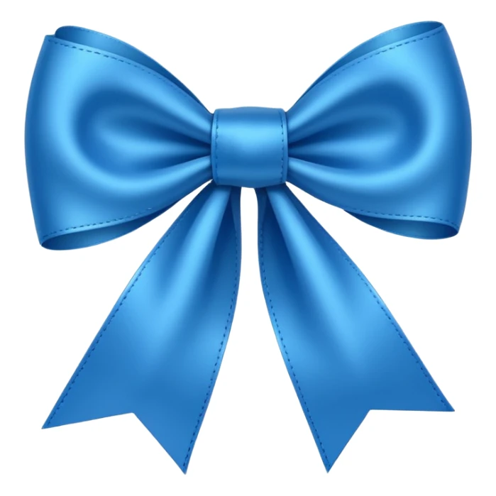 Blue ribbon for diabetes awareness day emoji  sticker