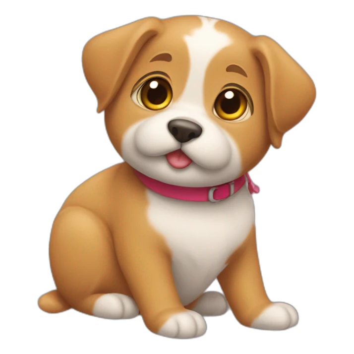 Un chat amoureux d’un chien sticker