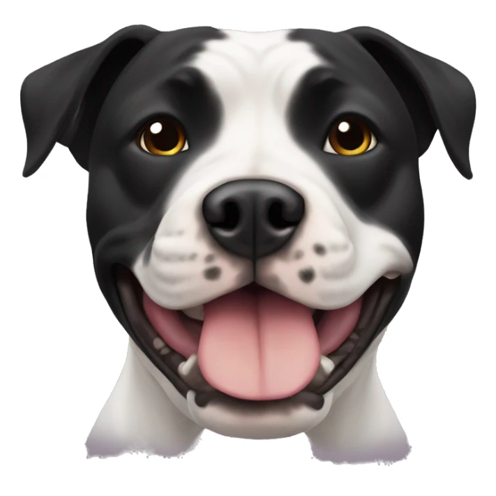 Black Staffordshire Bullterrier sticker