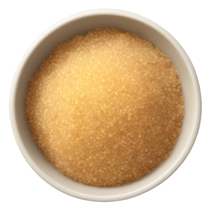 a bowl of cooked quinoa sticker