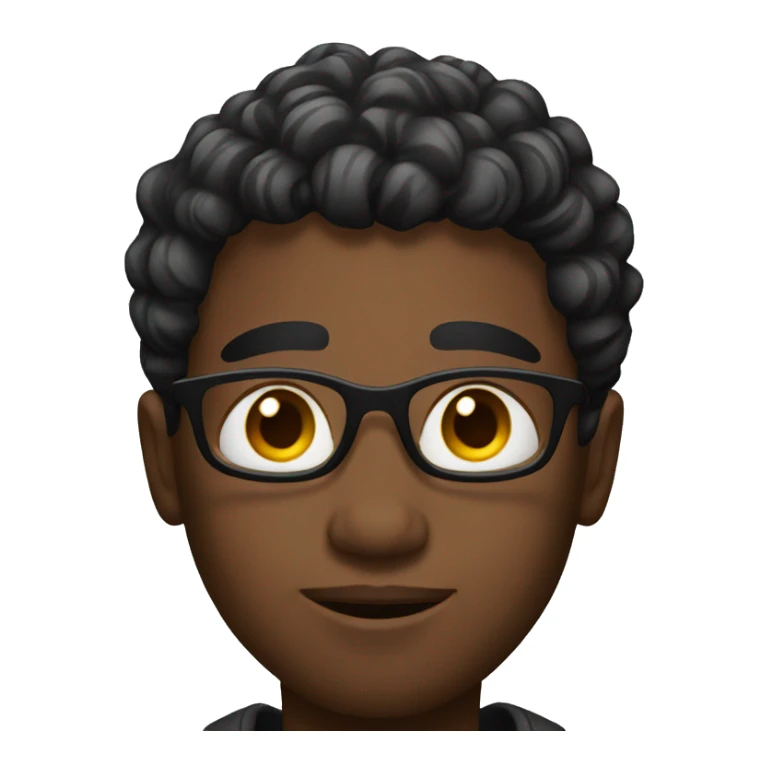 black young man sticker