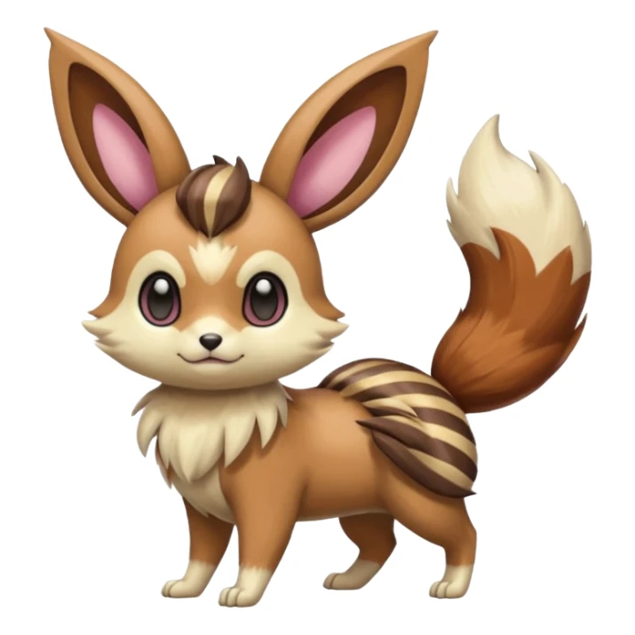 Meloetta-Eevee-Furret-Pokémon-Fakémon-creature sticker