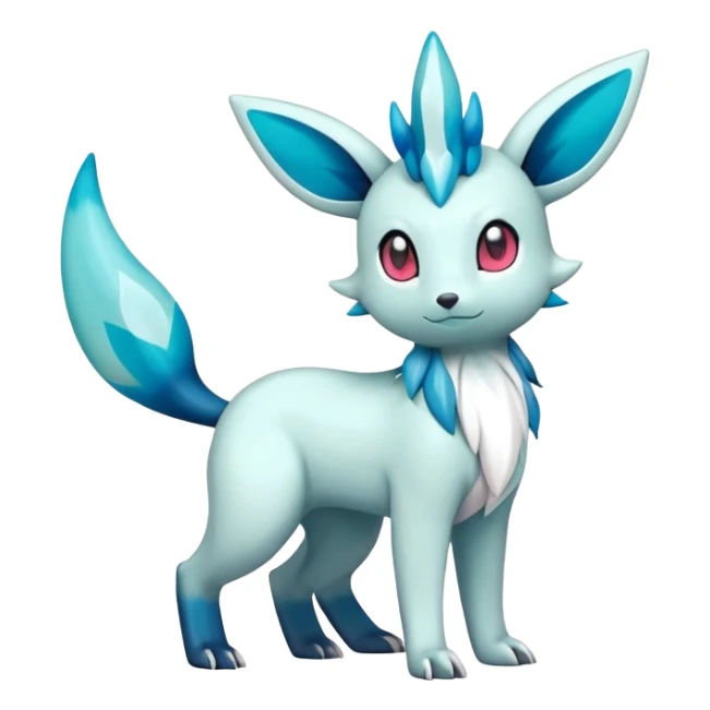 Colorful Shiny Exotic Amanda-Shaymin-Umbreon-Glaceon-Salandit-Aurorus-Sylveon-Fakémon-hybrid-creature (full body)  sticker