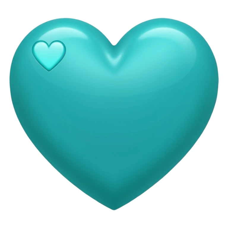 Teal heart with Alana wording sticker