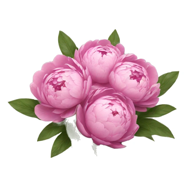 bouquet of peonies  sticker