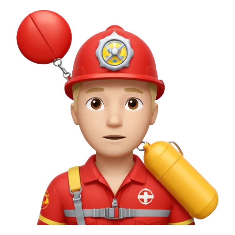 lifeguard portrait, head and shoulders only, wearing red lifeguard uniform, rescue whistle and buoy strap visible, confident alert expression, beach safety vibe, 3D cartoon, mobile game icon style, clean background, no text, no watermark
 sticker