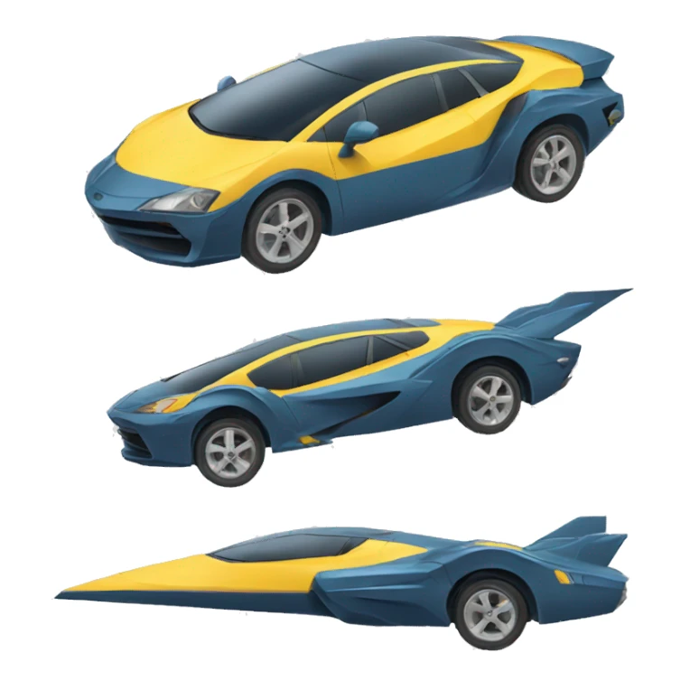 Coche deportivo volador sticker