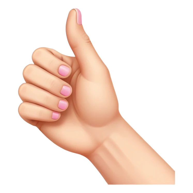 Hand in fist with pinky finger raised sticker
