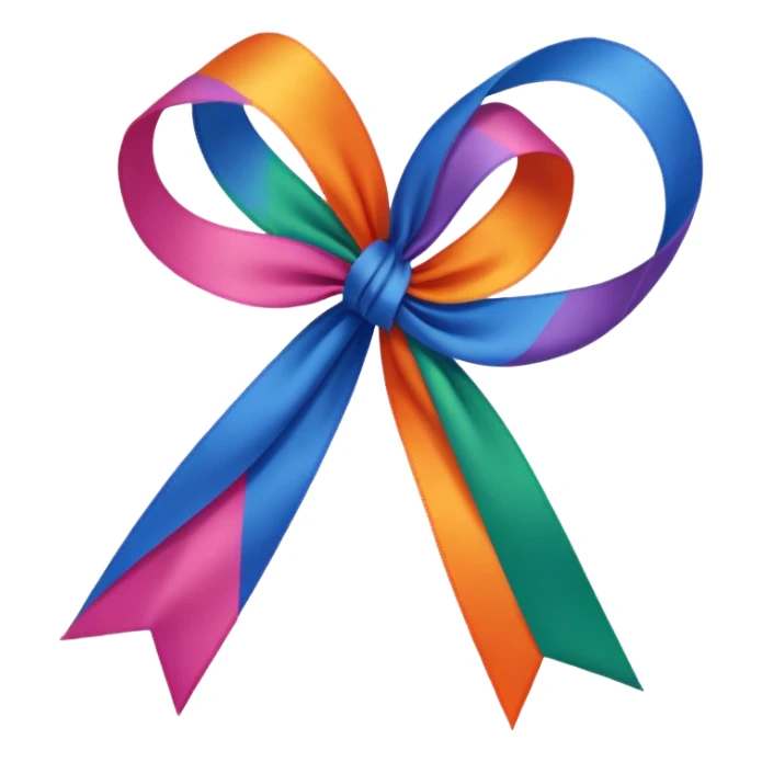 Ribbon of same design in all colors sticker