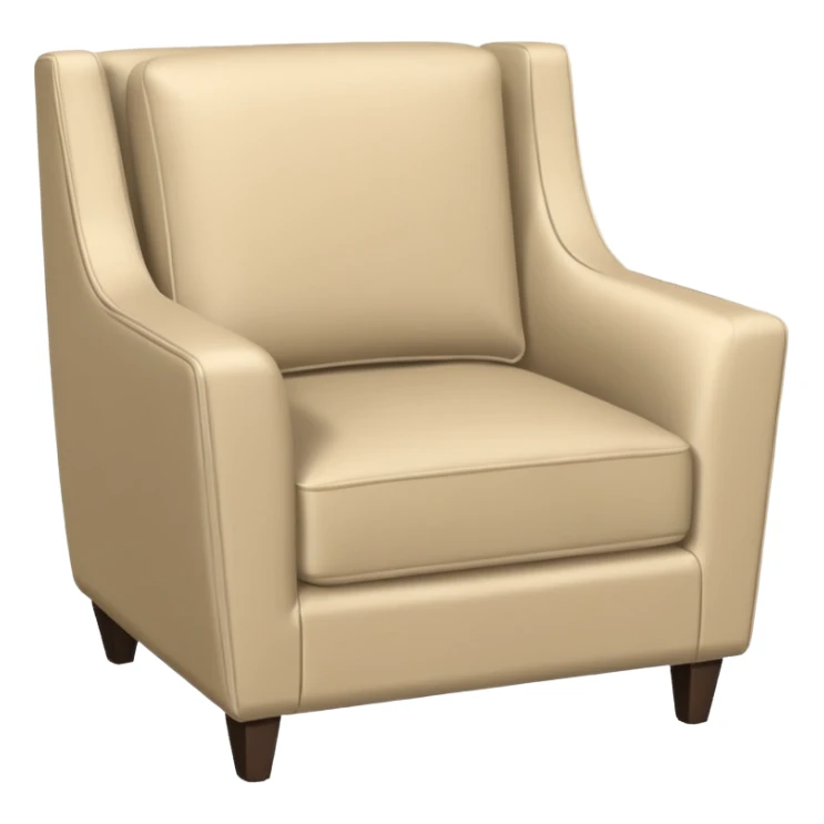 modern armchair in corner of hotel rom sticker