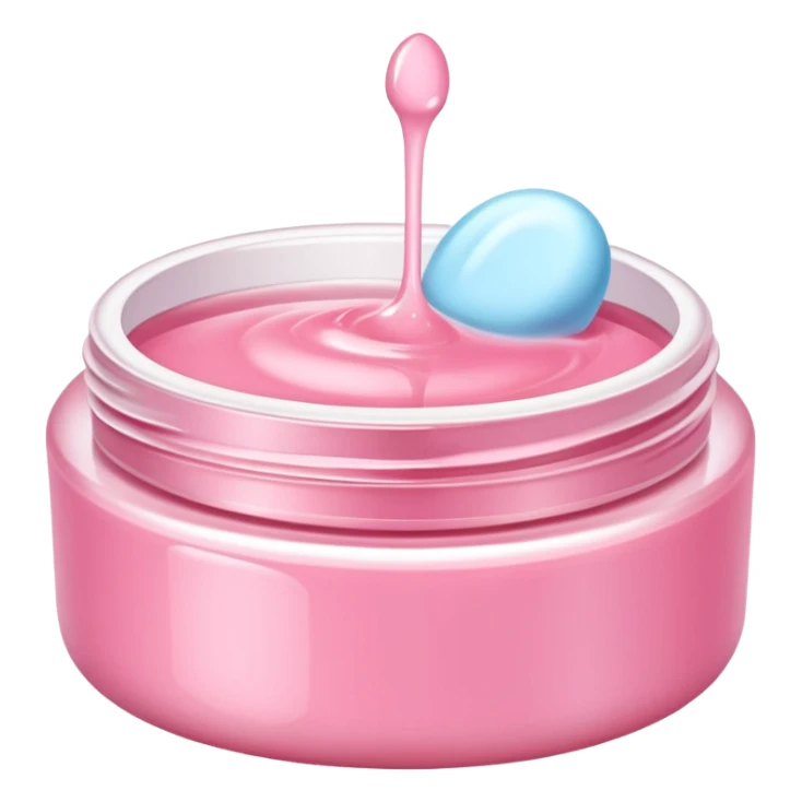 Skin care with pink pastel colors sticker