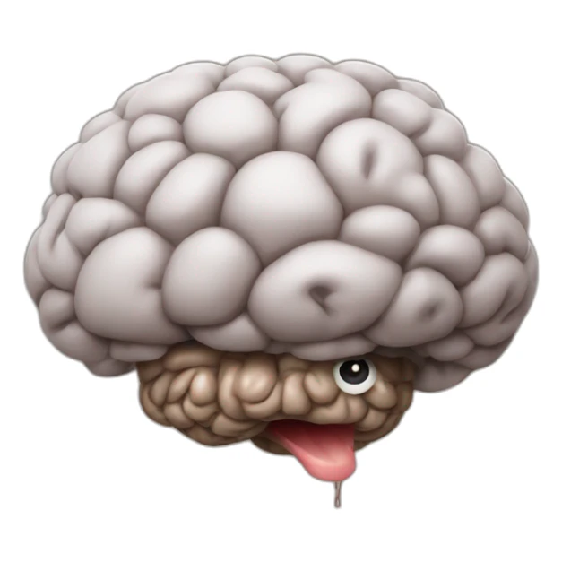 brain poop sticker