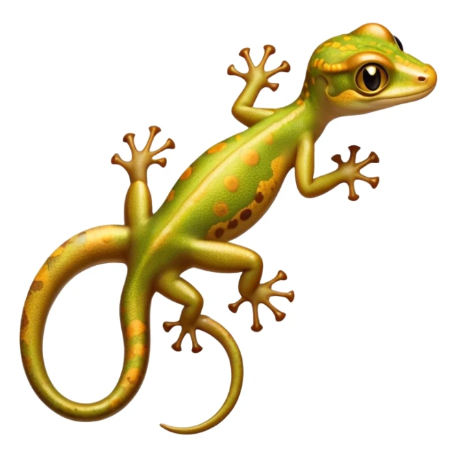 cinematic-gecko-realistic-full-body-climbing-emoji,-tiny-agile-frame-sticking-to-a-glass-surface-with-specialized-toes,-smooth-speckled-skin-in-rich-earthy-tones,-large-glistening-eyes-wide-and-watchful,-delicate-curved-tail-balancing sticker