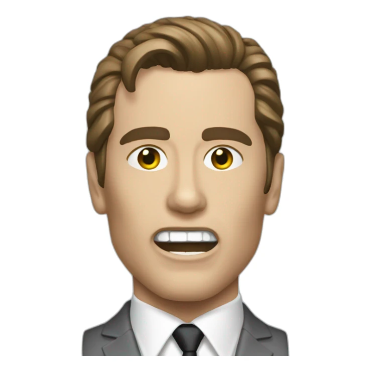 American psycho movie emoji sticker