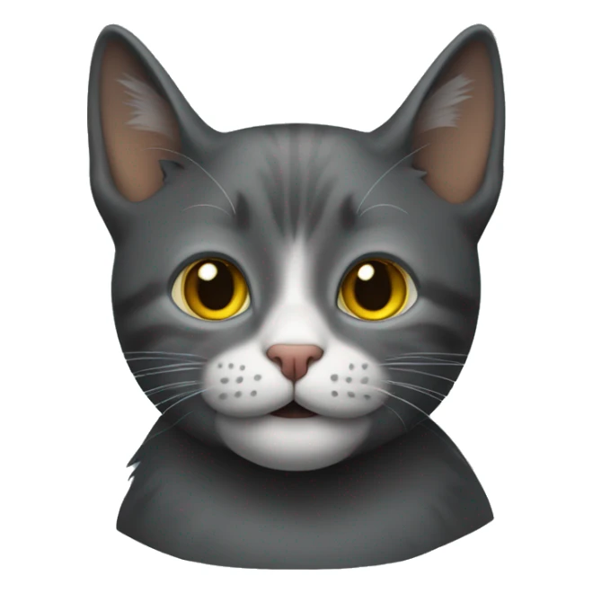 Un gato negro enojado  sticker