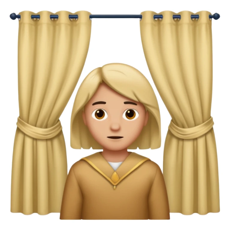 🫃 but with parted middle hair (curtains)  sticker