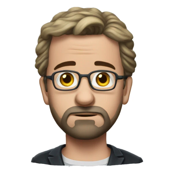 photorealistic Charles Michel sad sticker