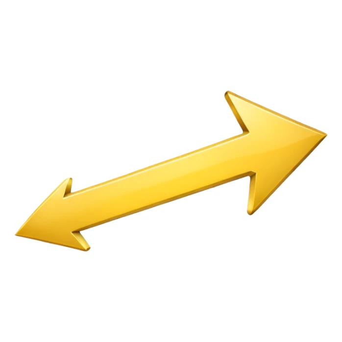 A simple yellow skinny (#EBAA3C) arrow pointing to the right sticker