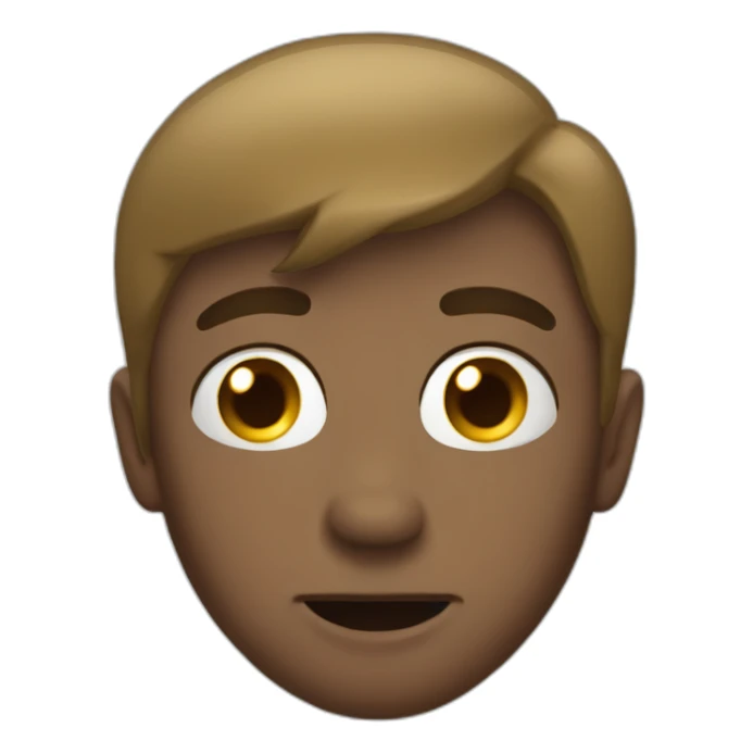 White of eyes, tongue out, fainting sticker