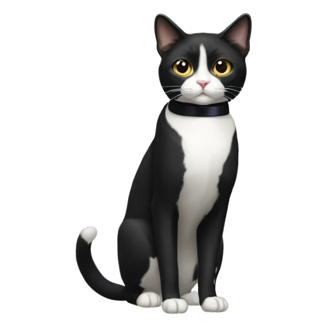 Tuxedo Cat Breed Full Body sticker