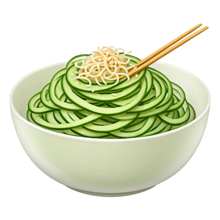 bowl of cucumber noodles sticker