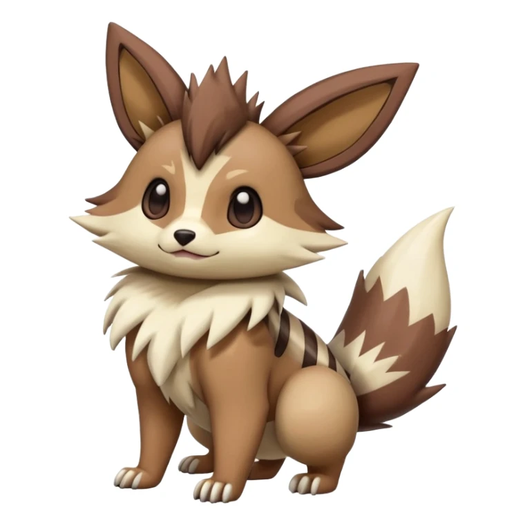  Eevee-Zigzagoon-Furret-Linoone-Hybrid (Full body) sticker