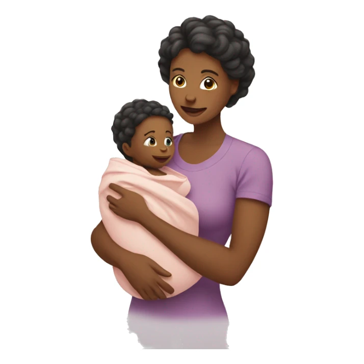 Mother and baby sticker